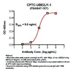 Click to enlarge image Indirect ELISA (ie, binding of Antibody to Antigen coated plate). Note: B50% represents the concentration of Ab required to generate 50% of maximum binding.