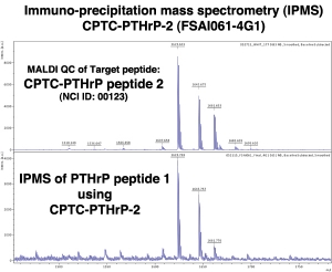 Click to enlarge image Immuno-Precipitation Mass Spectrometry using CPTC-PTHrP-1 antibody with CPTC-PTHrP peptide 2 as the target antigen. 